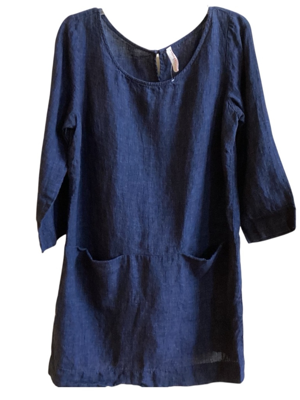 Nuthatch Maine Navy Blue Linen Dress Misses size L